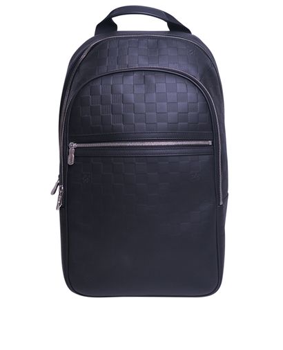 Michael NV2 Backpack, &pound;1,800, Handbags, Grey, Leather, Front view